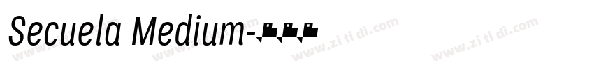 Secuela Medium字体转换